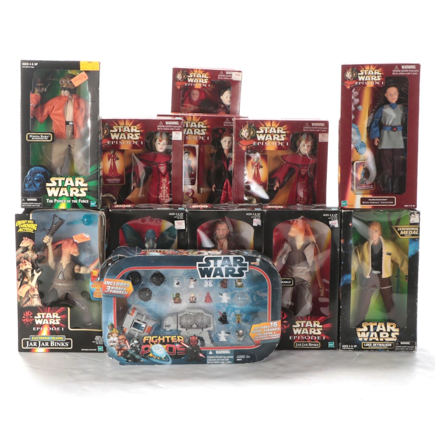 Star Wars 12" Action Figures Queen Amidala Variants, Fighter Pods, Others