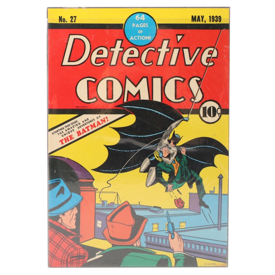 "Detective Comics" Print of Cover "No. 27 The First Appearance of Batman"