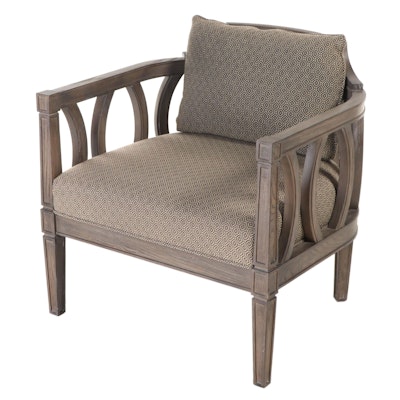 Bernhardt "Ansley" Custom-Upholstered Hardwood Tub Chair