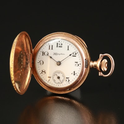 1910 Hampden Hunting Case Pocket Watch
