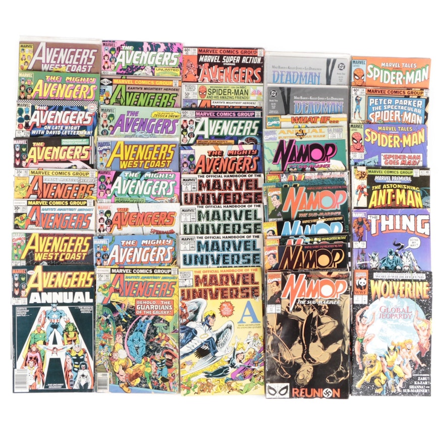 Bronze and Modern Age Comics Including "The Avengers" and Others, 1970s–1990s
