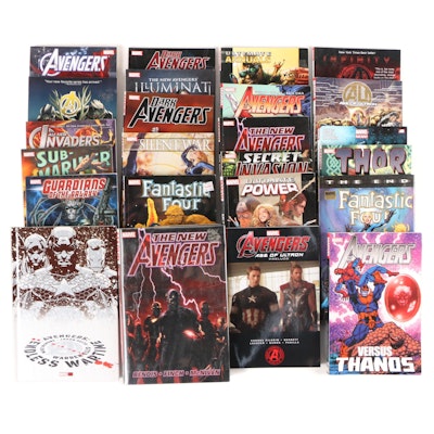 Modern Age Marvel Graphic Novels Including "New Avengers" and Others