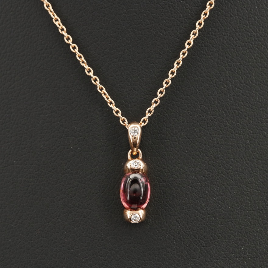 Zorab 18K Tourmaline and Diamond Pendant Necklace