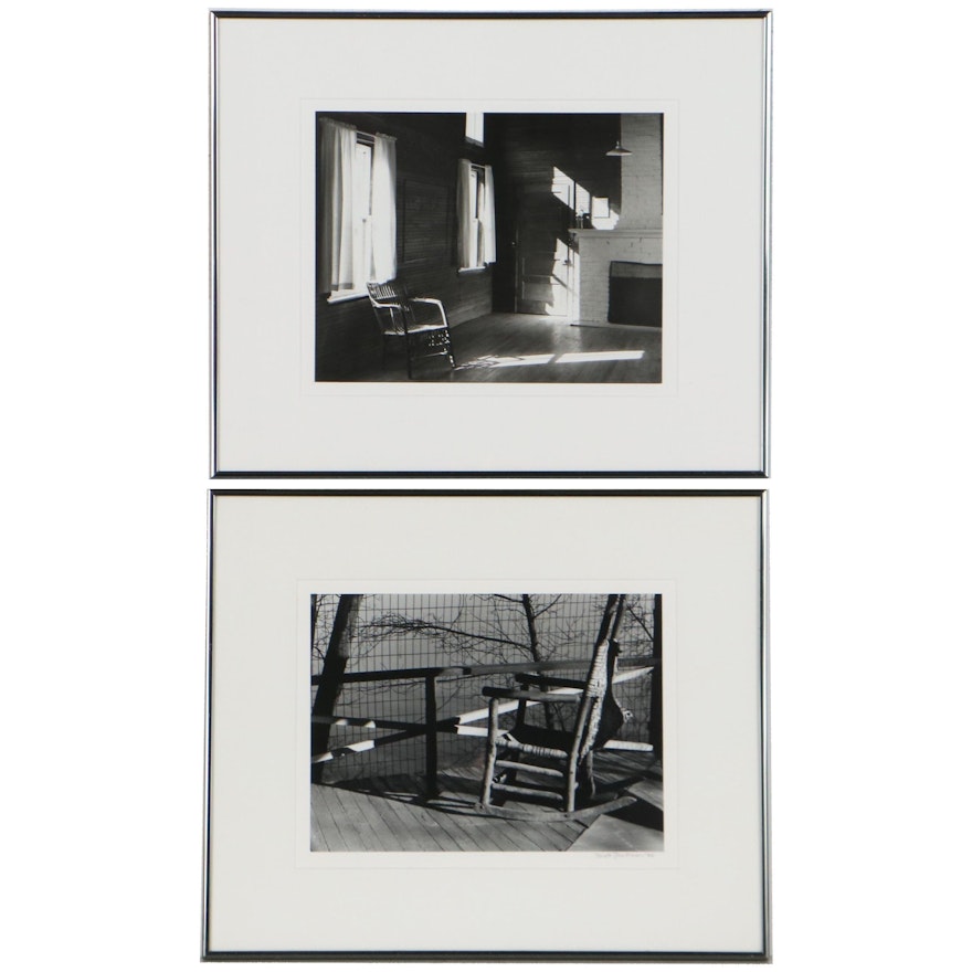 Brett Jackson Silver Print Photographs of Chairs, 1985