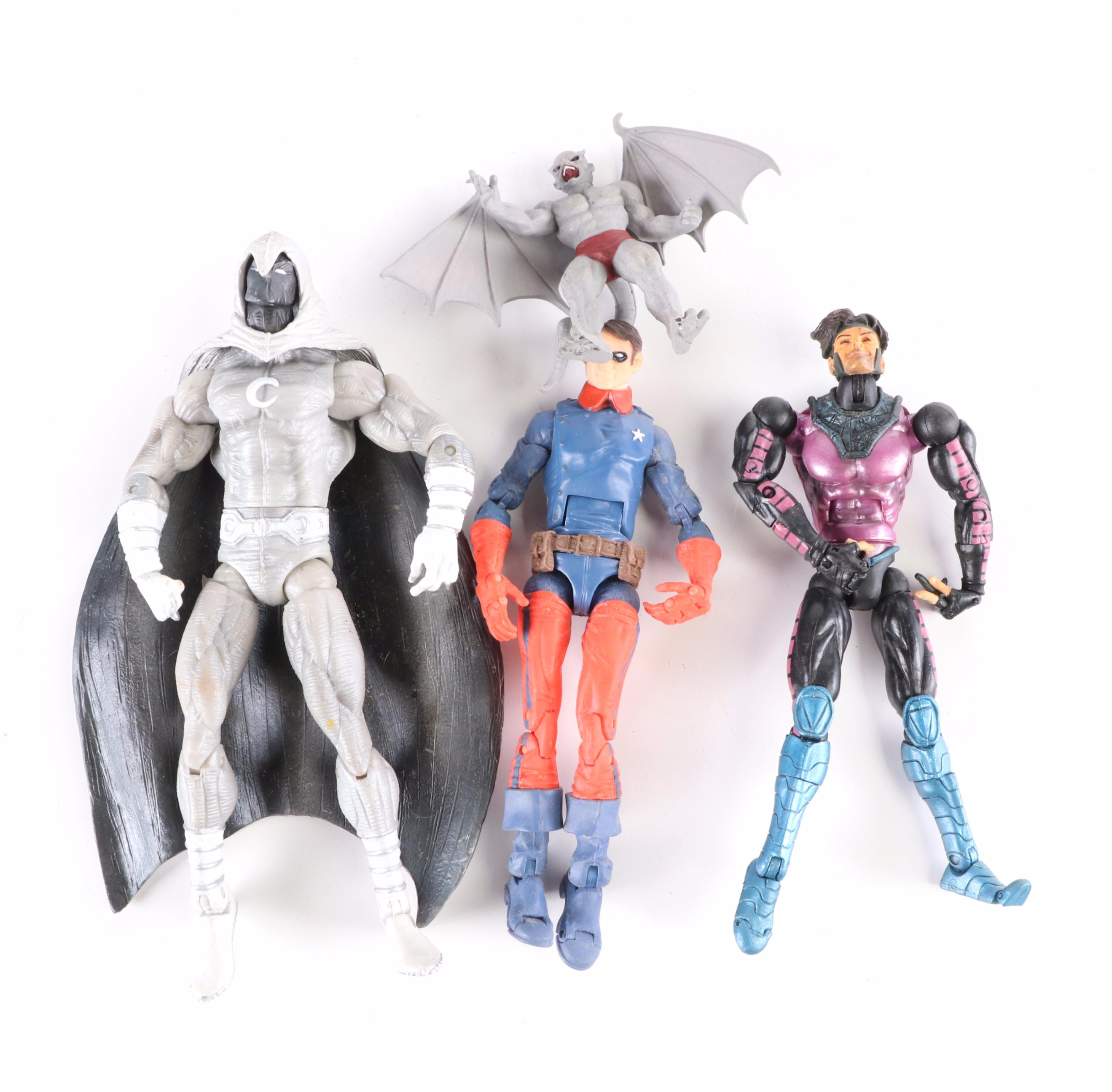 Marvel and Other Comic Book Action Figures Including Captain America