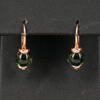 Zorab 18K Tourmaline and Diamond Drop Earrings