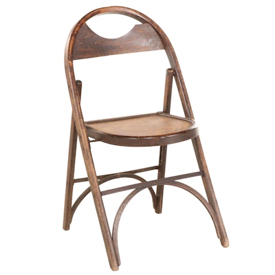 Carver Bentwood Folding Side Chair, Early to Mid 20th Century