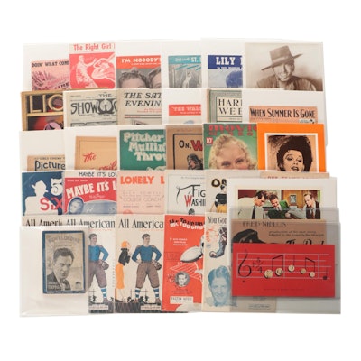 Eclectic Show Business Ephemera Including Movies, Plays, Photographs, and More