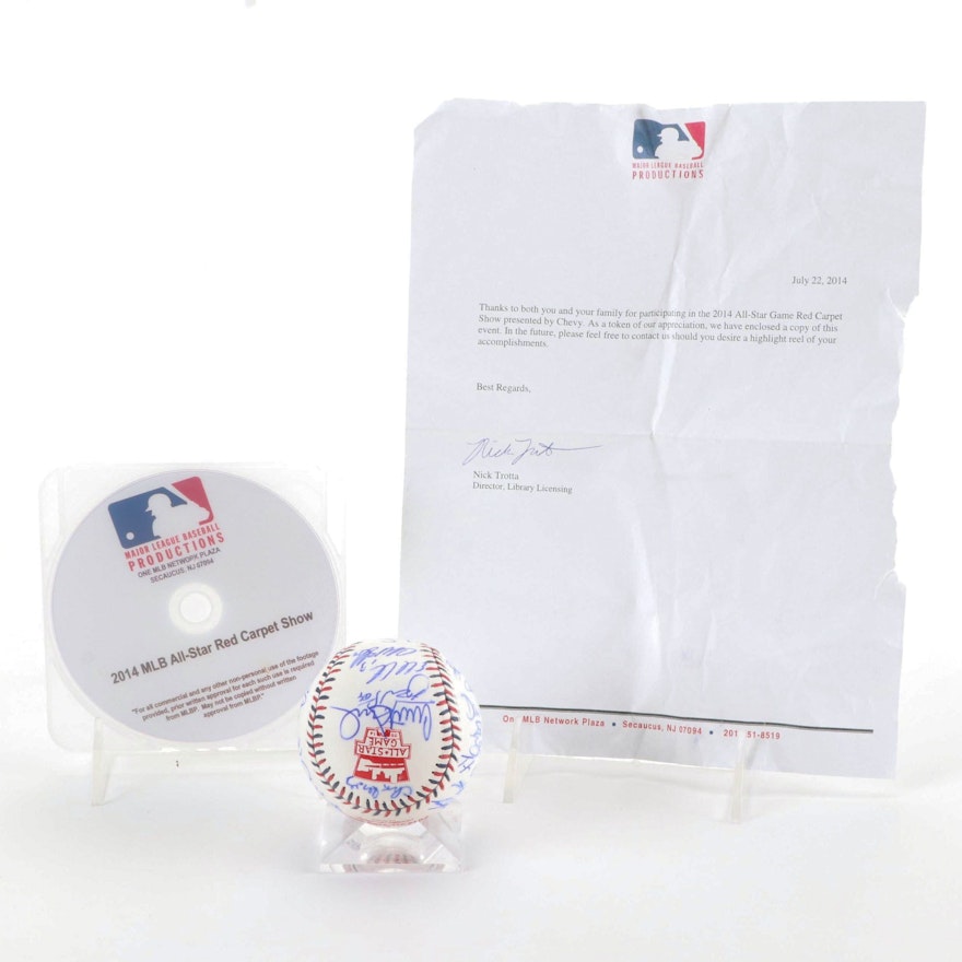2014 Major League All-Star Game Signed Baseball with DVD