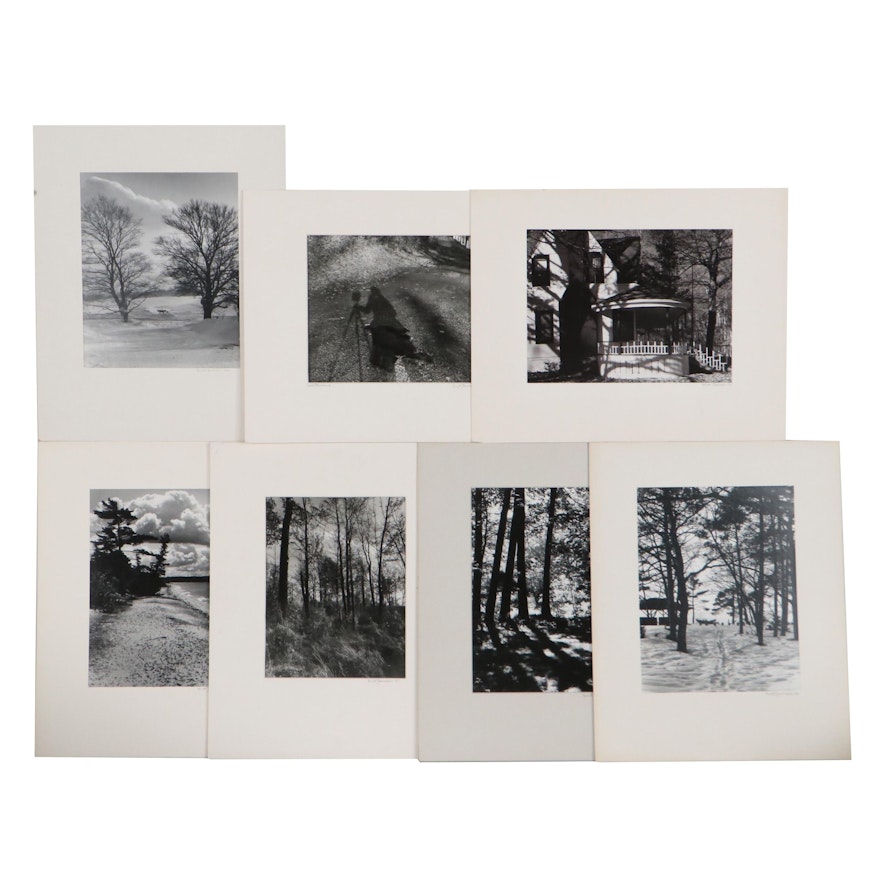 Brett Jackson Black-and-White Silver Print Photographs, Late 20th Century