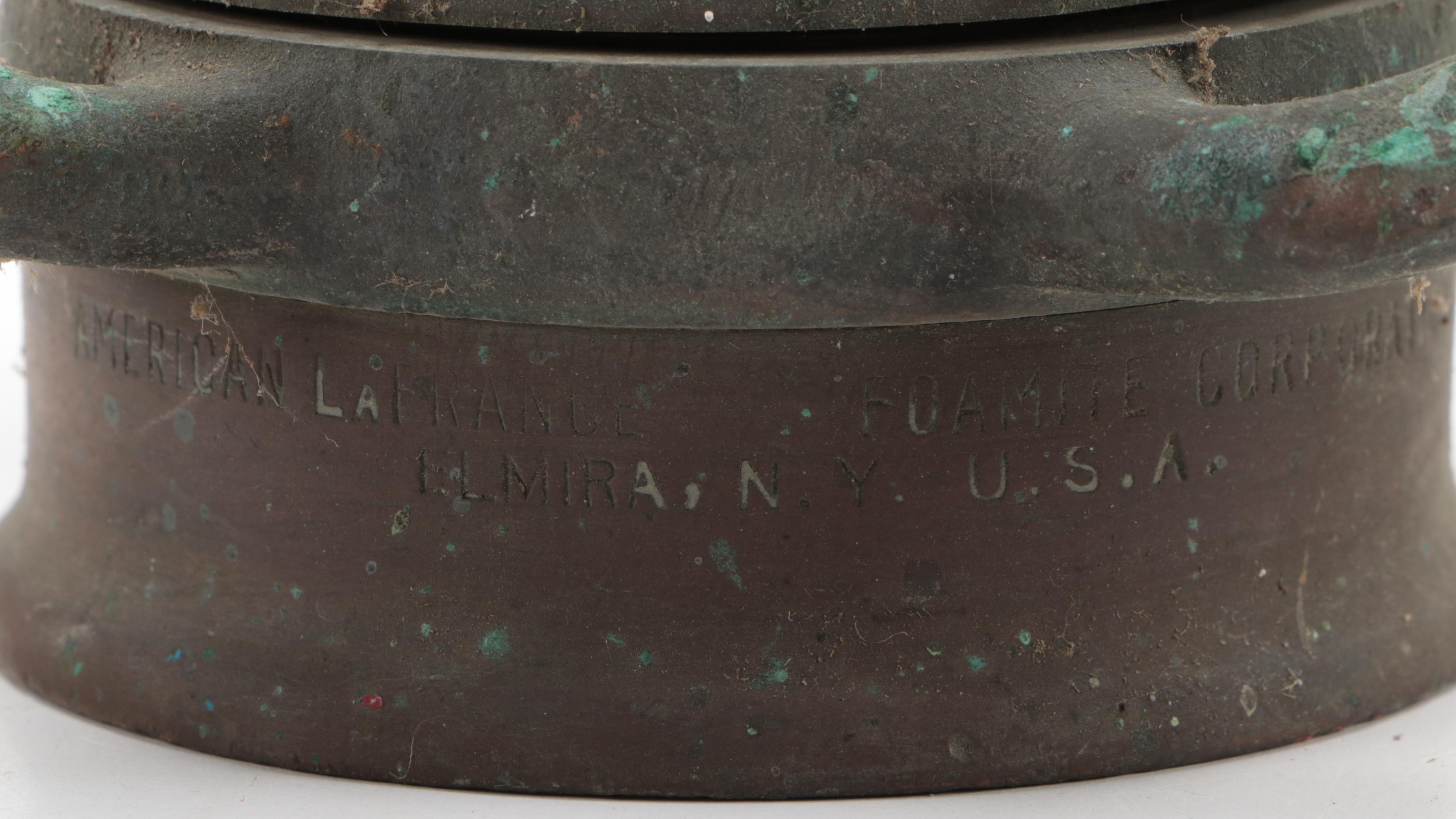 Vintage American LaFrance Foamite Corporation Fire Hose Nozzle EBTH