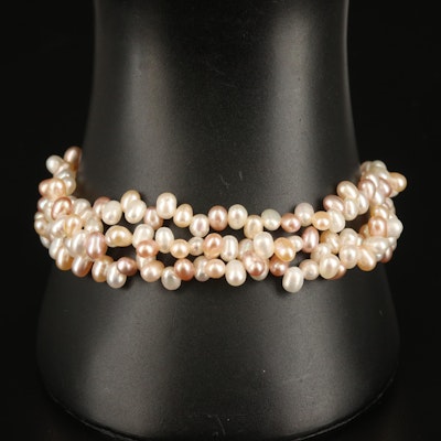 Pearl Multi-Strand Bracelet with 14K Clasp