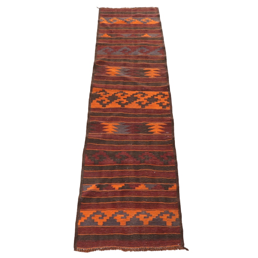 2'2 x 8'8 Handwoven Persian Kurdish Kilim Carpet Runner
