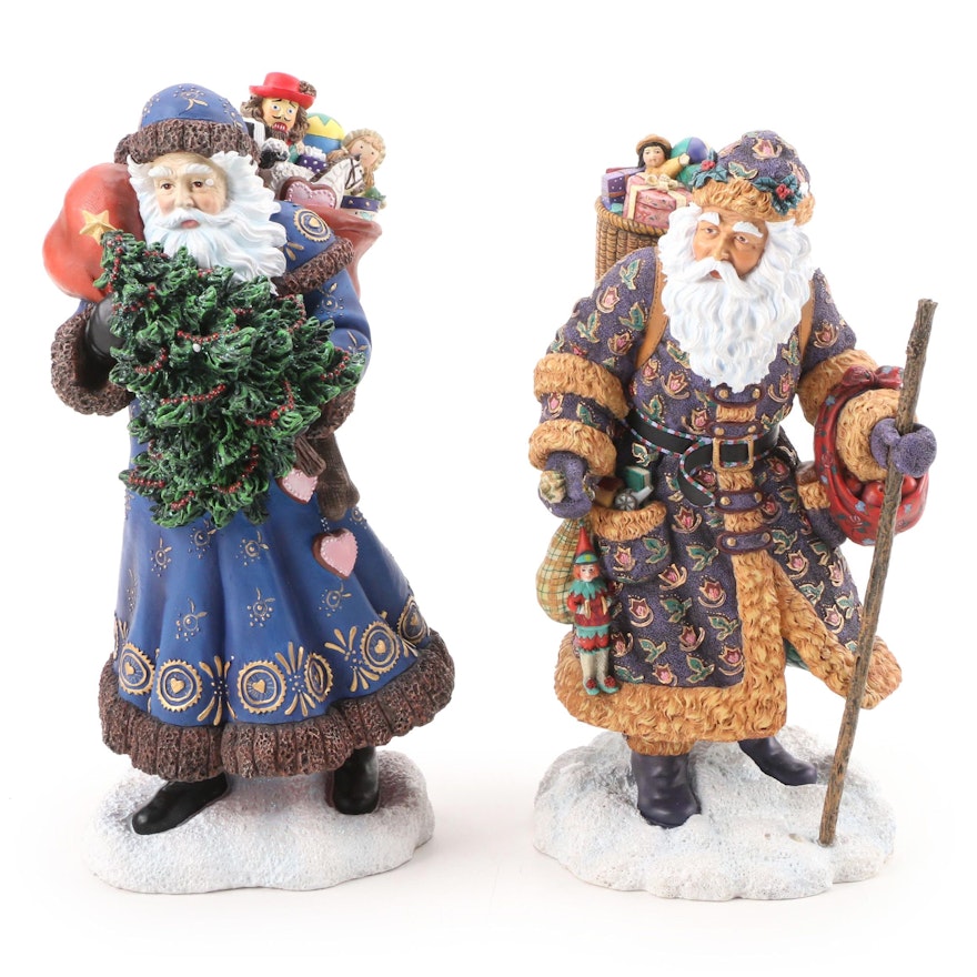 Pipka "English Father Christmas" and "Victorian Father Christmas" Figurines