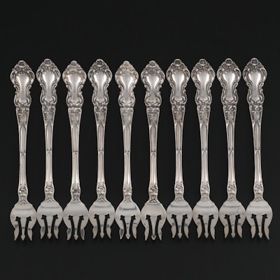 Wallace "Meadow Rose" Sterling Silver Cocktail Forks