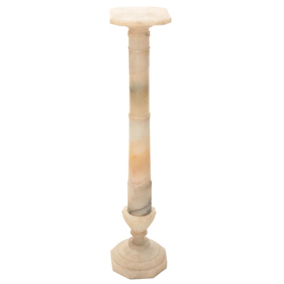Alabaster Pedestal, Early 20th Century