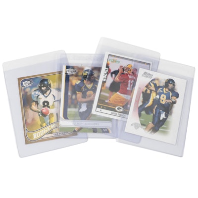 2005 Aaron Rodgers Score and Topps Rookies with University of Cal Draft Cards
