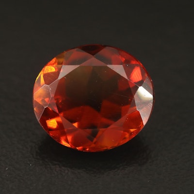 Loose 5.19 CT Oval Faceted Citrine