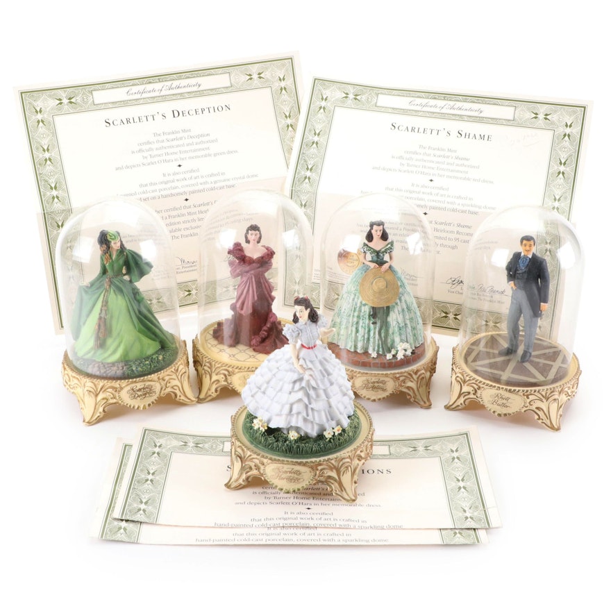 Franklin Mint Limited Edition "Gone with the Wind" Resin Figurines, 1993-1994