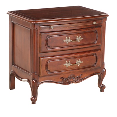 Century Furniture French Provincial Style Cherrywood Two-Drawer Nightstand