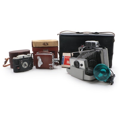 Polaroid Automatic 103 Land Camera with Ansco and Keystone Cameras