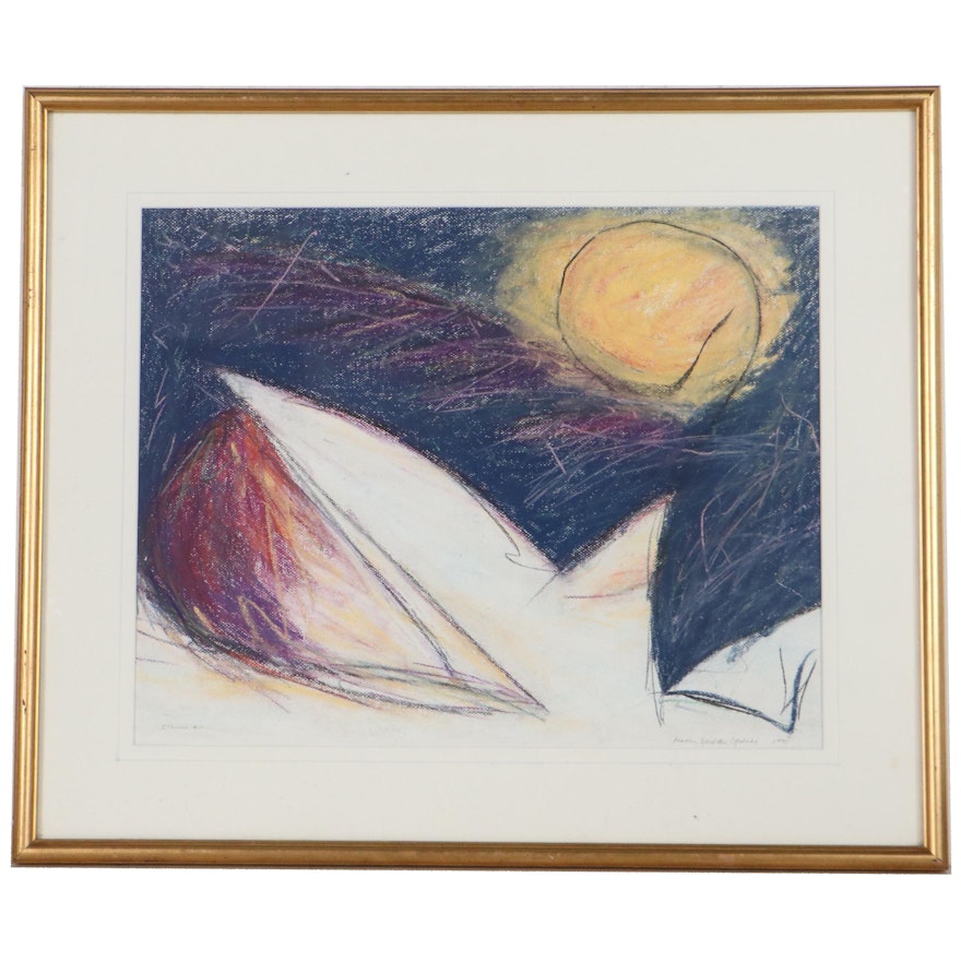 Martha Donovan Opdahl Pastel Drawing "Icarus #11," 1991