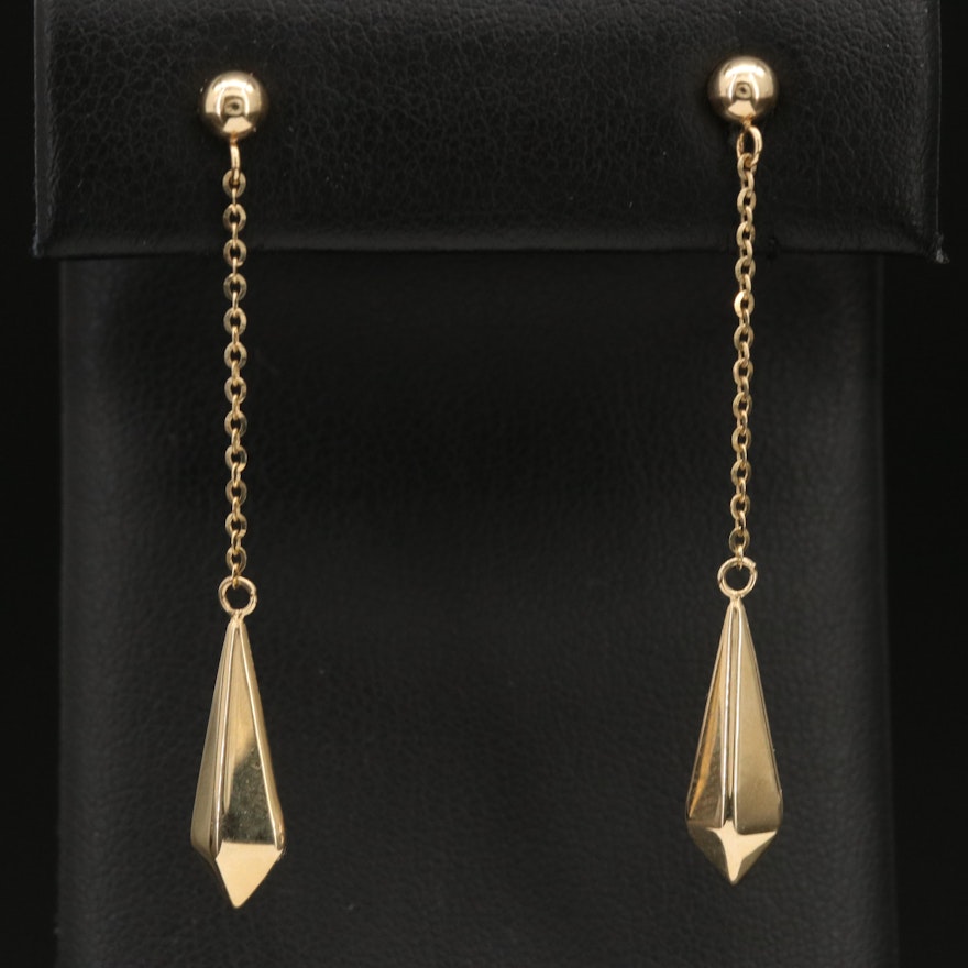 14K Pendulum Earrings