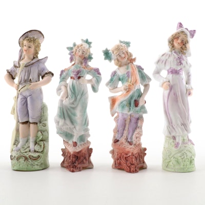 German Bisque Figurines, Early to Mid  20th Century