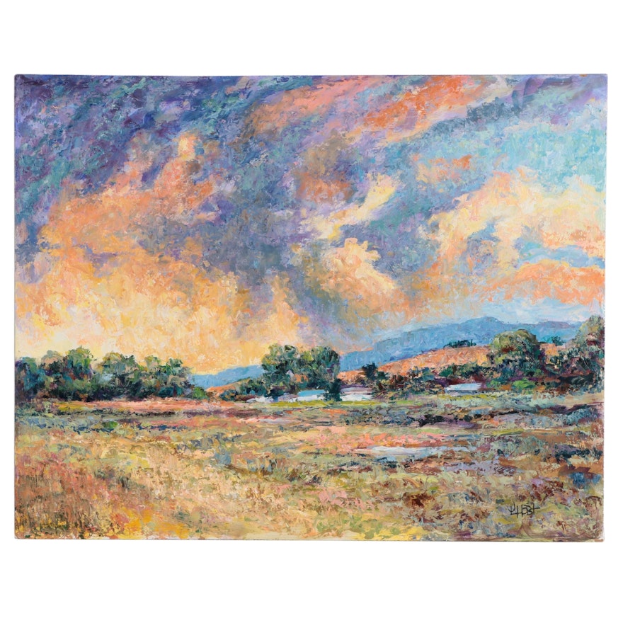 Jack L. Hobt Landscape Oil Painting