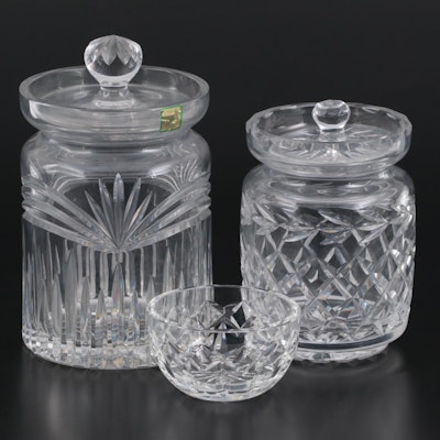 Waterford Crystal "Glandore" Biscuit Barrel with Other Waterford Crystal