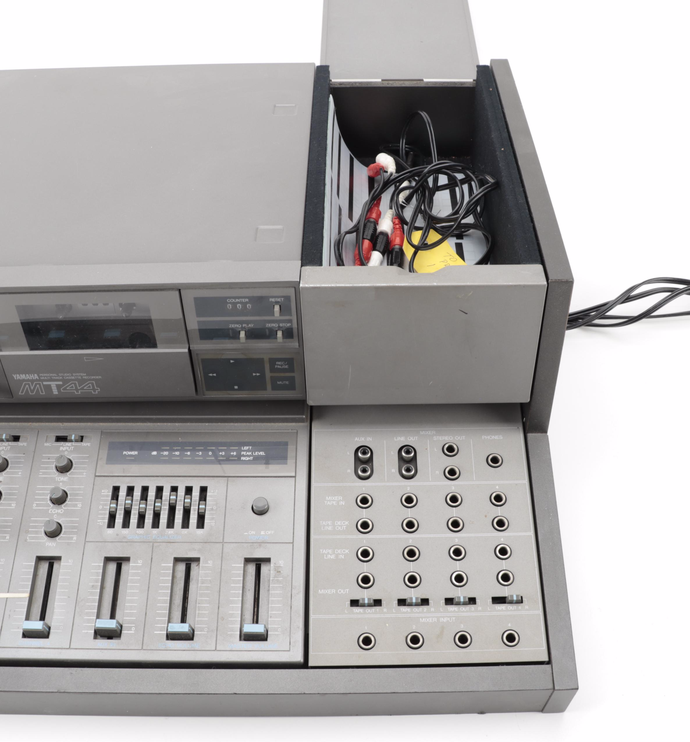 Yamaha MT44 Multi Track Cassette Recorder, MM30 Portable Mixer, PB44