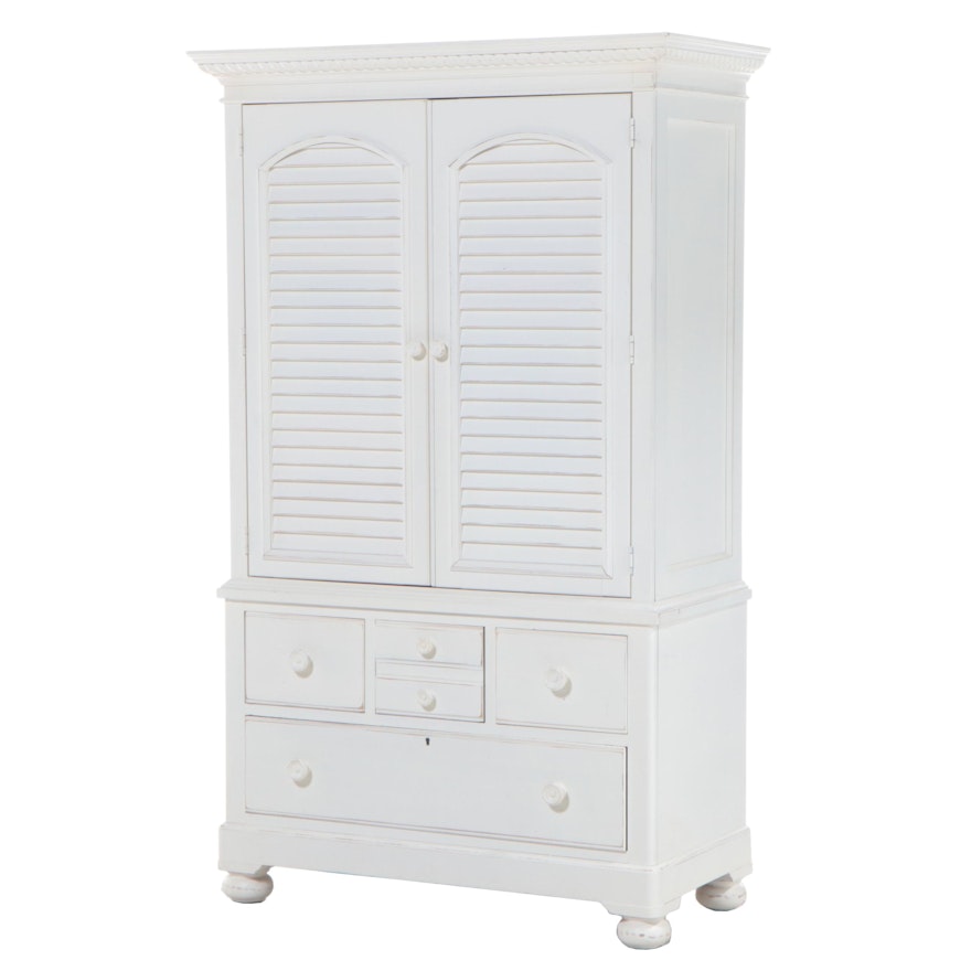 Lexington Furniture "Harbormaster" White-Painted Wardrobe