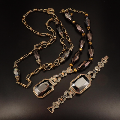 Heidi Daus "Fab Fob" Crystal Jewelry Set