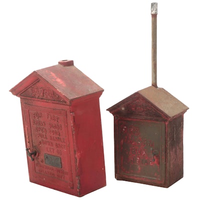 Fire Alarm Boxes from The Gamewell Co. and A.D.T., Vintage