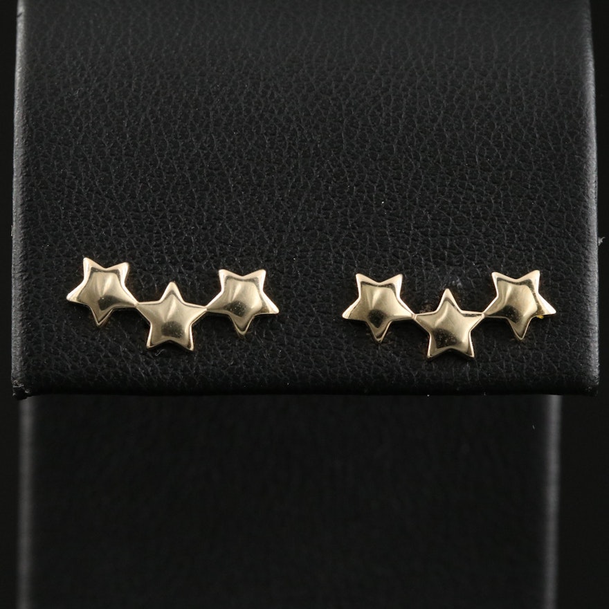 14K Star Earrings