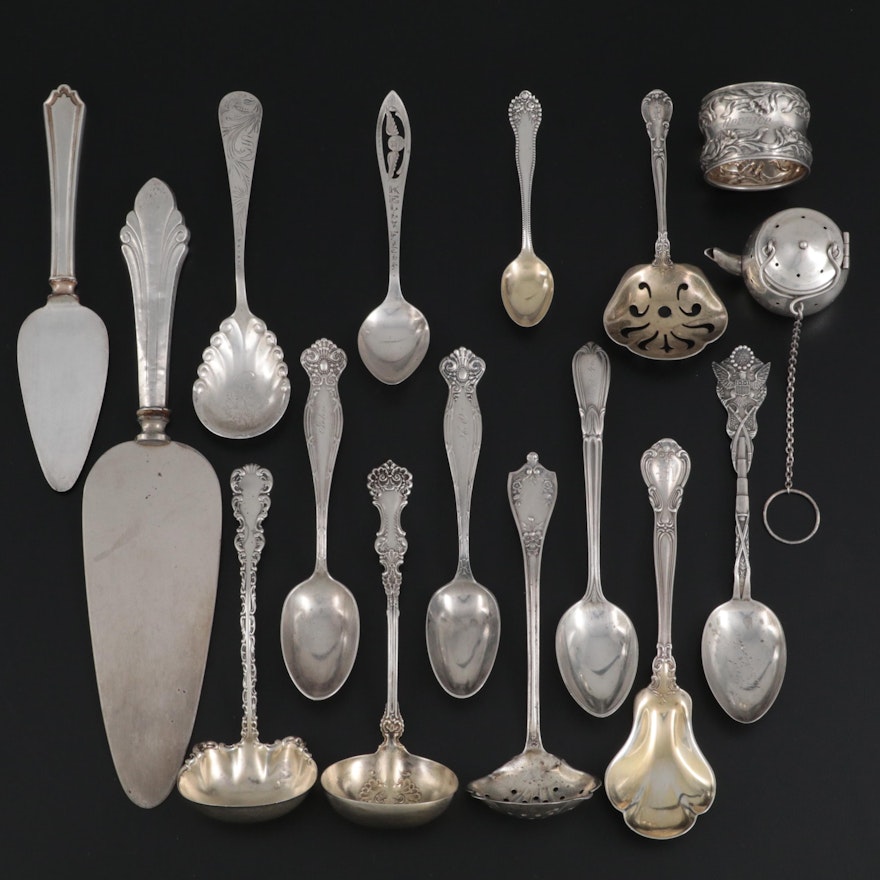 Gorham Sterling Silver Spoons with Other American Sterling Utensils and More