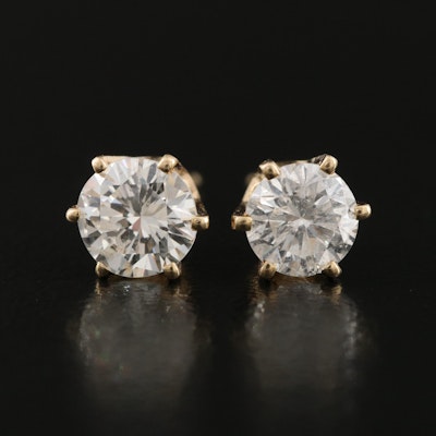 14K 1.05 CTW Diamond Stud Earrings