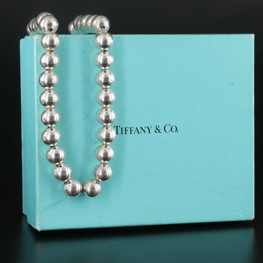 Tiffany & Co. "Hardware" Sterling Bead Necklace