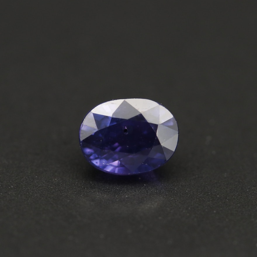 Loose 1.02 CT Oval Faceted Color Change Sapphire