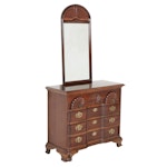 American Drew Cherry Bachelor's Chest with Bombay Company Wall Mirror