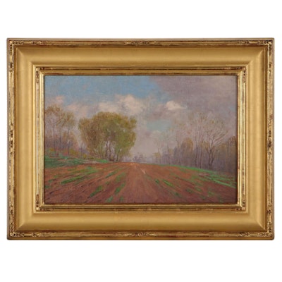 Landscape Oil Painting, Mid-20th Century