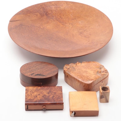 Muscanell Studios and Other Handcrafted Wooden Trinket Boxes, Bowl and More