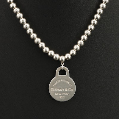 Tiffany & Co. "Return to Tiffany" Sterling Bead Necklace