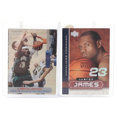 2003 LeBron James "Sports Illustrated For Kids" and Upper Deck Rookie Cards