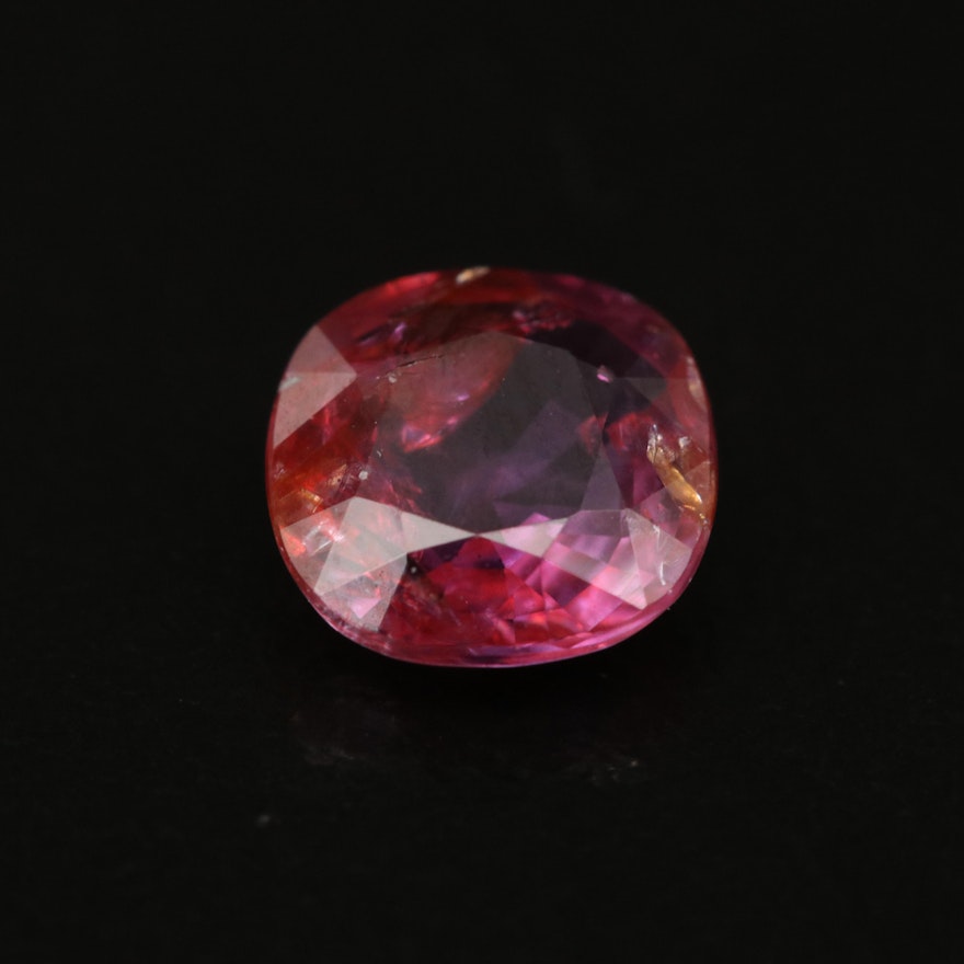 Loose 1.22 CT Cushion Faceted Sapphire