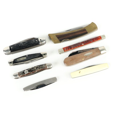 Hunting and Pocket Knives Including Buck, Case, Imperial and More