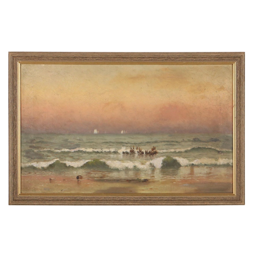 Coastal Landscape Oil Painting
