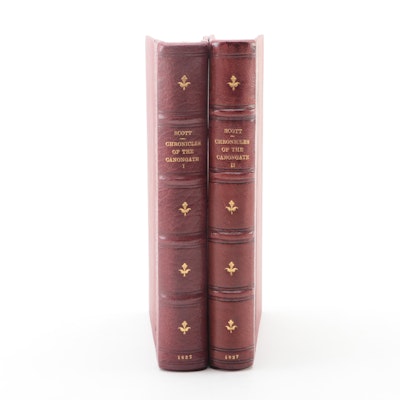 "Chronicles of the Canongate" Two-Volume Set by Sir Walter Scott, 1827