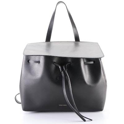 Mansur Gavriel Lady Black Leather Two-Way Bag