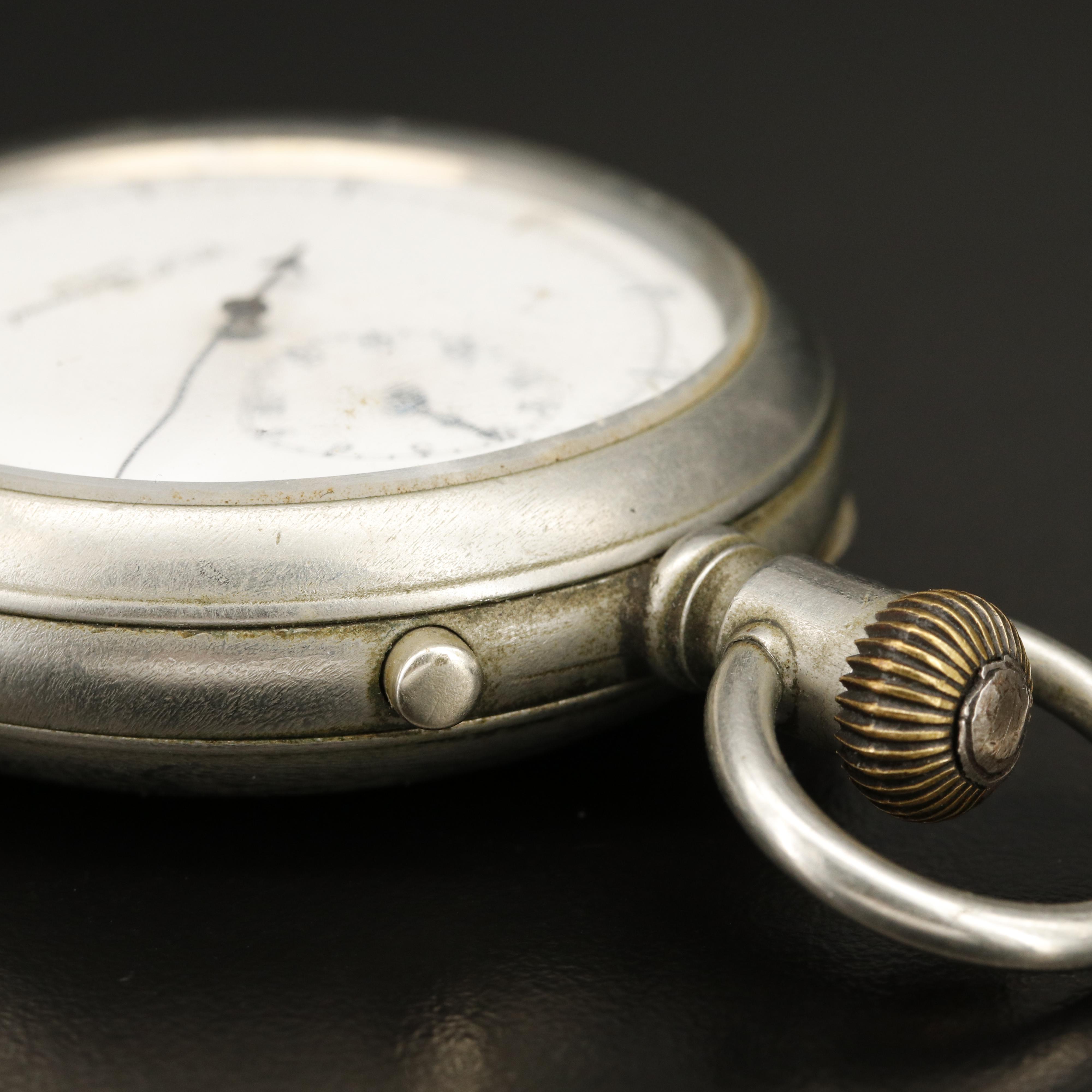 C.L. Guinand 30 Minute Elapsed Time Stopwatch and Rosewood Stand EBTH